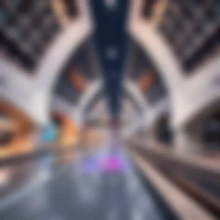 Architectural design of Al Garhoud Metro Station showcasing modern aesthetics.