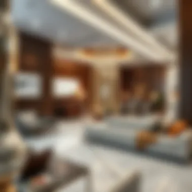 Interior layout of Al Zahia Sales Office highlighting customer service areas