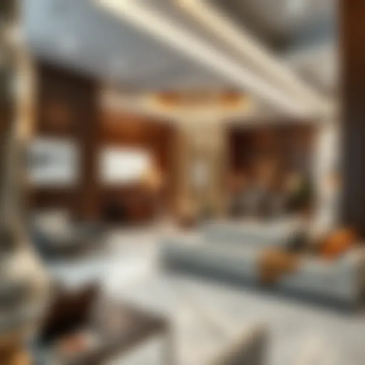 Interior layout of Al Zahia Sales Office highlighting customer service areas