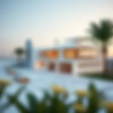 Architectural Blueprint of Sustainable Property Architectural blueprint of a sustainable property in Arada Aljada