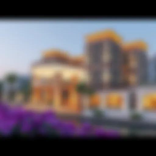 Stunning view of Azizi Creek Views showcasing its unique architectural design