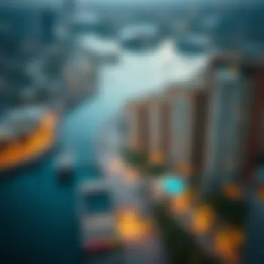 Prime Location of Azizi Creek Views Aerial perspective of Azizi Creek Views highlighting its prime location