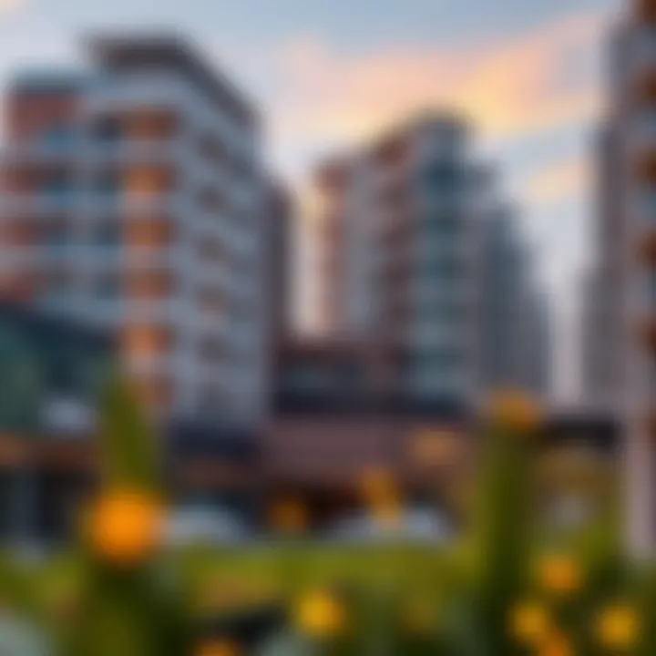 Luxurious residential properties within Bay Square reflecting contemporary design