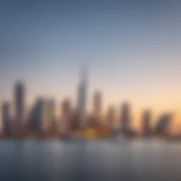 Stunning skyline view of Bayview Emaar