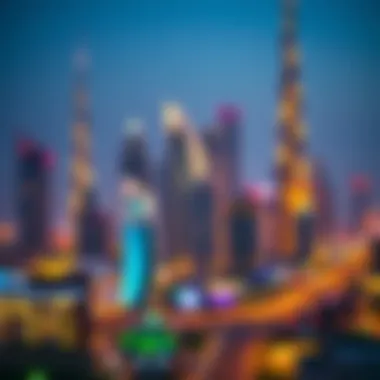 Dubai skyline showcasing real estate developments