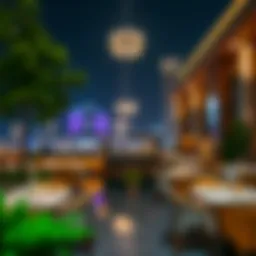 A stunning view of Mirdif Hills showcasing its vibrant dining options
