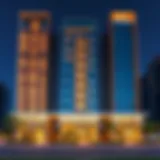 Damac Smart Heights: Architectural Marvel Stunning exterior view of Damac Smart Heights showcasing modern architecture