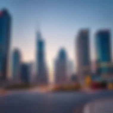 Modern skyline representing real estate developments