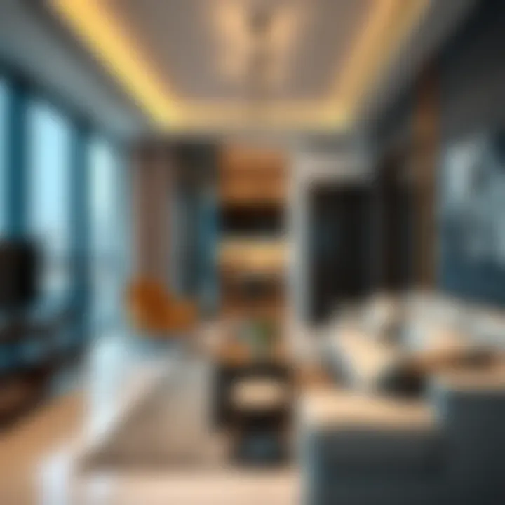 Modern apartment interior reflecting contemporary design