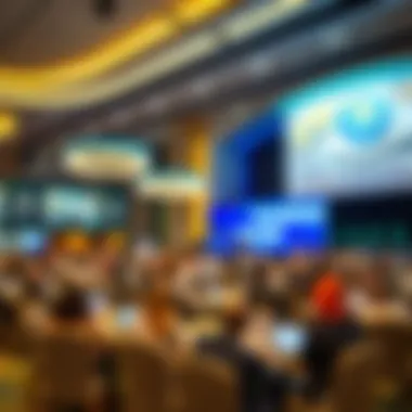 Conference at Dubai World Trade Centre discussing future investment trends