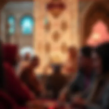 Family Gathering During Eid al-Fitr Families gathering together to celebrate Eid al-Fitr