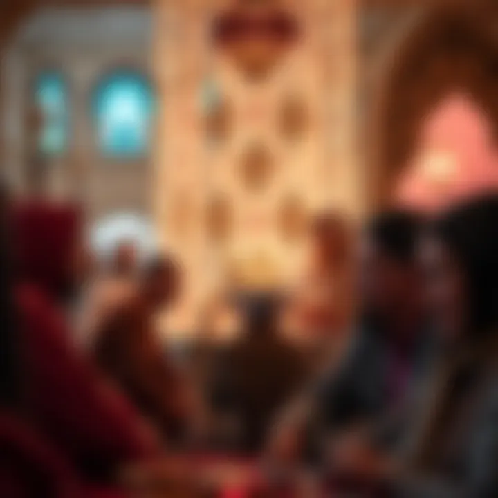 Family Gathering During Eid al-Fitr Families gathering together to celebrate Eid al-Fitr