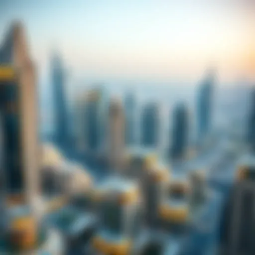 A panoramic view of Dubai's skyline showcasing luxury properties