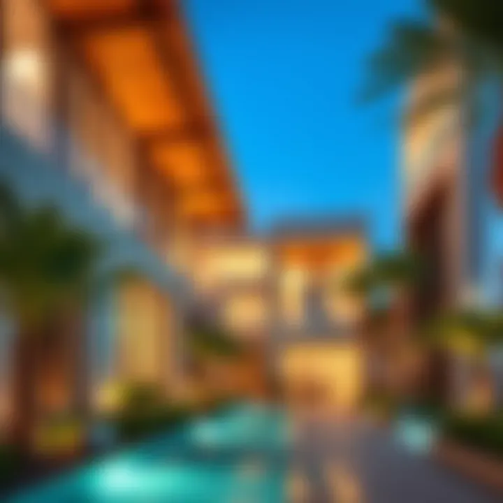 Contemporary Residential Architecture in Dubai A modern residential property highlighting architectural excellence