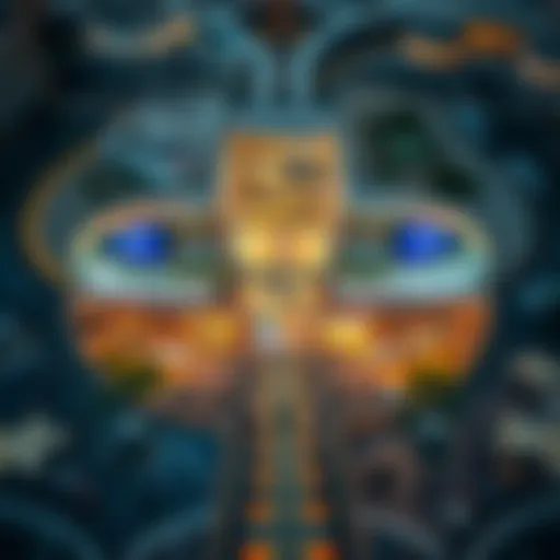 Aerial Perspective of Nation Tower Mall Aerial view of Nation Tower Mall showcasing its unique architectural design