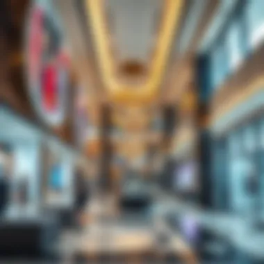 Modern Retail Spaces in Nation Tower Mall Interior shot highlighting the spacious retail areas and modern amenities