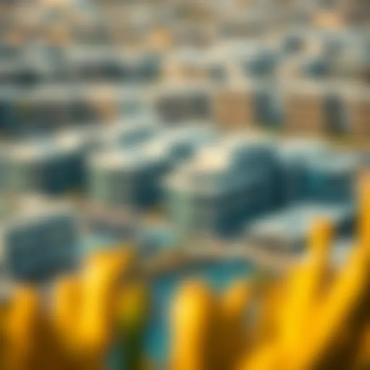 Modern Architectural Landscape of Ability Dubai Aerial view of Ability Dubai showcasing modern architecture