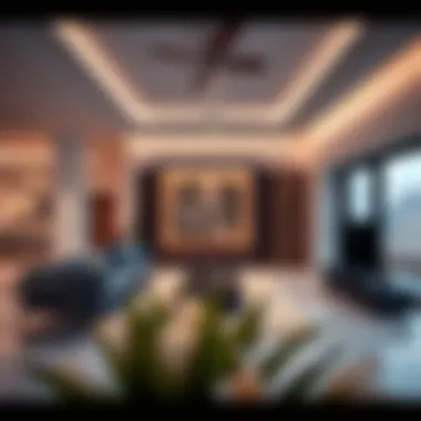 Modern Interior Design in Abu Hail Villa Modern interior of a villa in Abu Hail