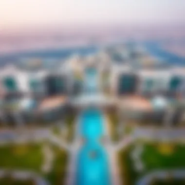 Aerial view of Al Barsha South showcasing modern architecture and green spaces