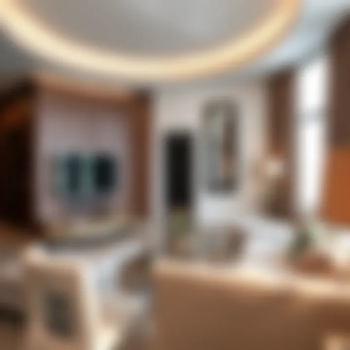 Interior design of a contemporary apartment in Al Barsha South