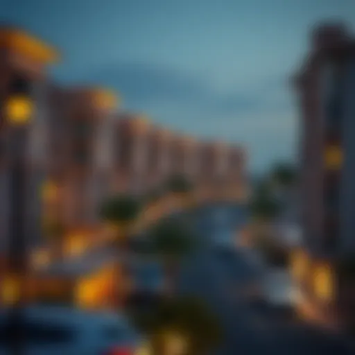 Scenic view of Al Nahda 2 showcasing its luxurious residential buildings