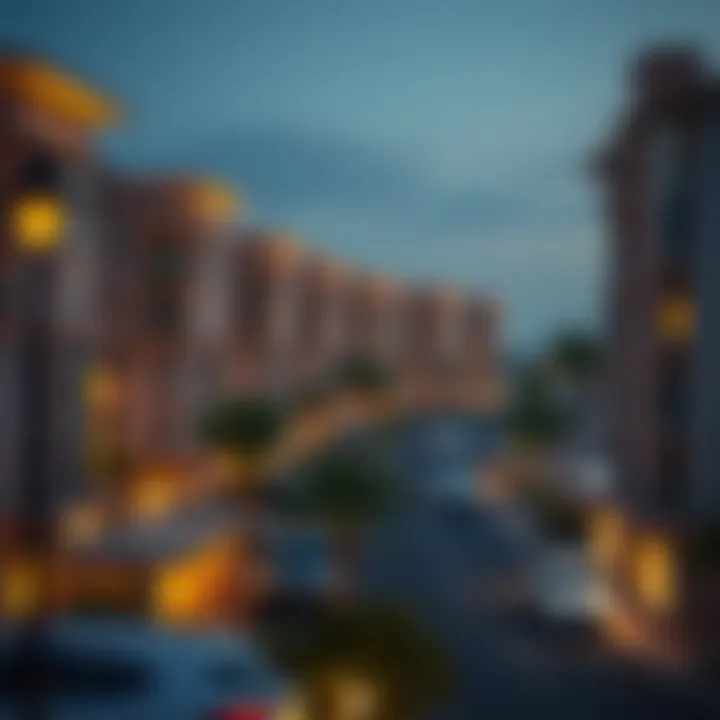 Scenic view of Al Nahda 2 showcasing its luxurious residential buildings