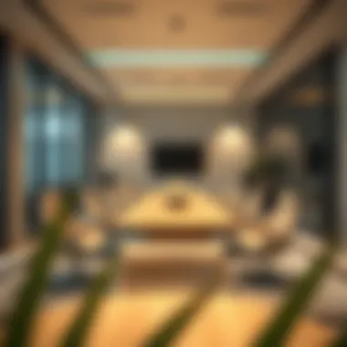 Business meeting spaces within Al Owais Business Tower emphasizing functionality