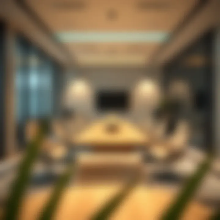 Business meeting spaces within Al Owais Business Tower emphasizing functionality