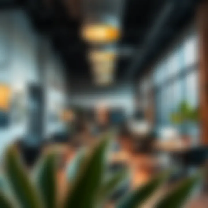 A bustling creative workspace filled with innovative projects