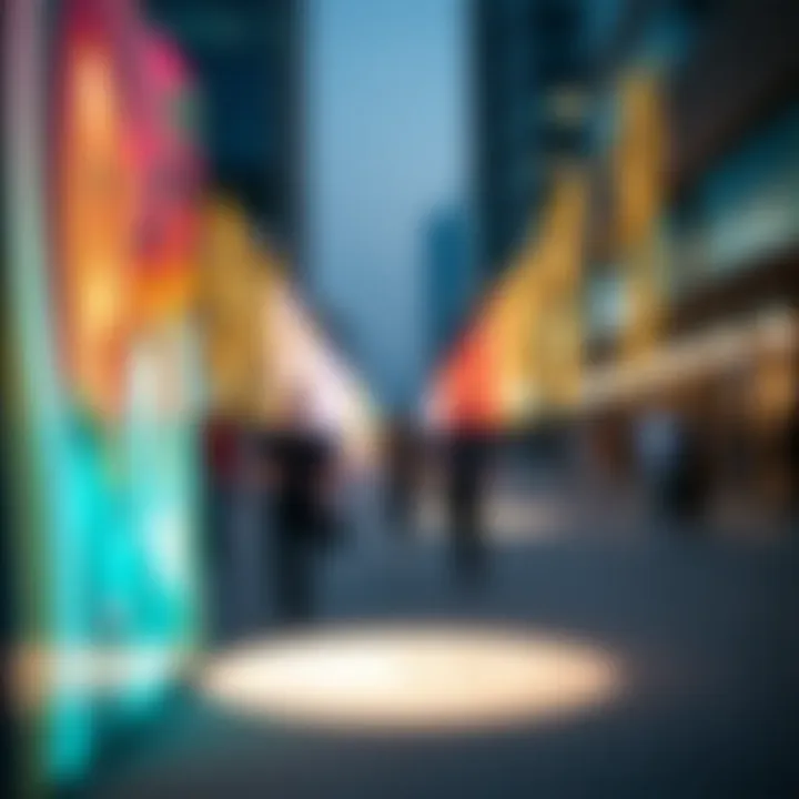 The energetic atmosphere of an outdoor art installation