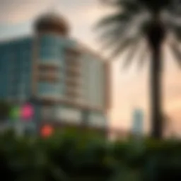 Dramatic view of Arabella 2 architectural design