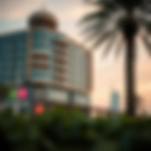 Dramatic view of Arabella 2 architectural design