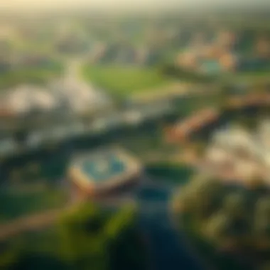 Stunning aerial view of Arabian Ranches 3 showcasing the lush greenery and modern architecture.