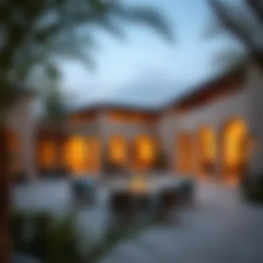 Elegant outdoor spaces within Arabian Ranches 3 designed for leisure and community gatherings.