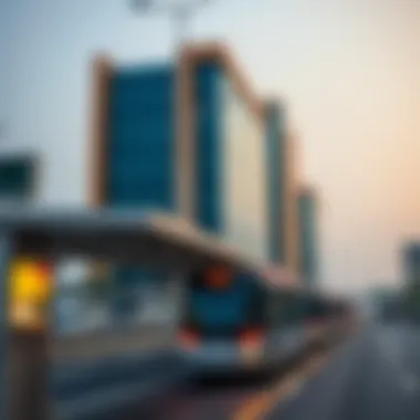 Public transportation options in Arjan including metro stations