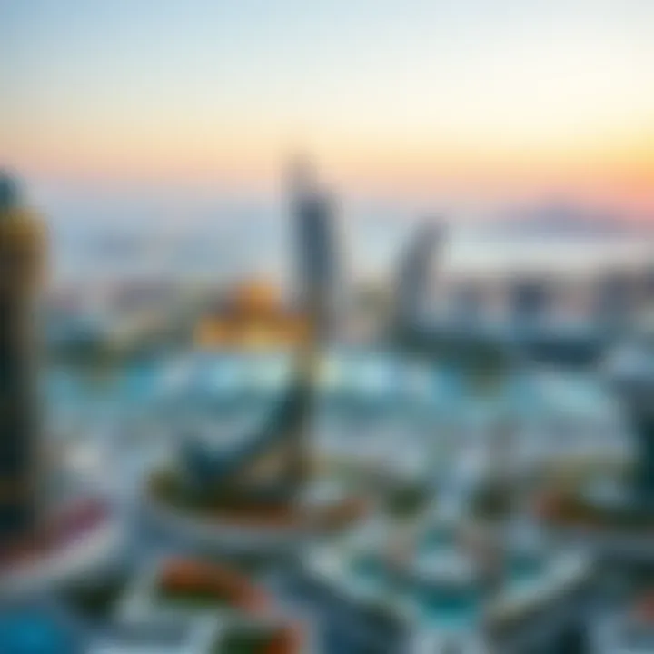 Panoramic View from Binghatti Amber Panoramic view of Dubai skyline from Binghatti Amber