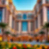 Stunning facade of Binghatti Amber showcasing its architectural elegance