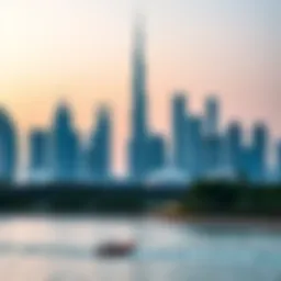 Stunning skyline of Dubai featuring Damac properties