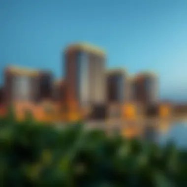 Architectural Marvel of Danube Bayz A breathtaking view of Danube Bayz showcasing its architectural design.