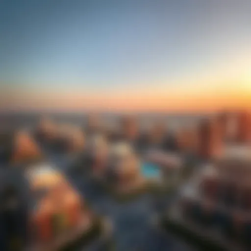 Aerial view of Deyar Real Estate developments in Dubai