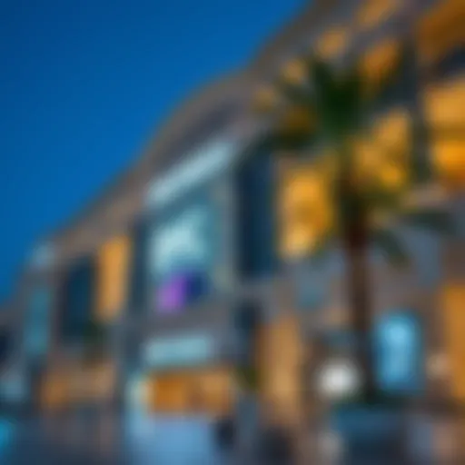 Exterior view of DFC Mall showcasing its architectural elegance