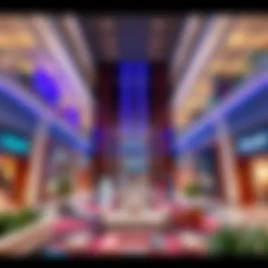 Interior layout of DFC Mall emphasizing consumer engagement areas