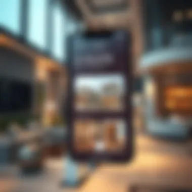 User interface of a mobile real estate brokerage application.