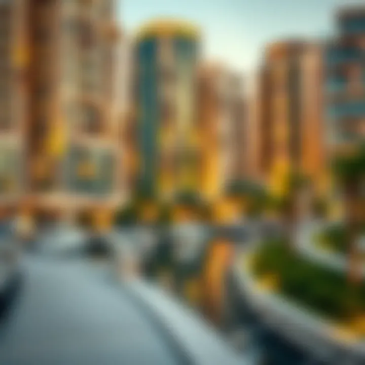 Luxurious residential buildings in Dubai Creek Harbor