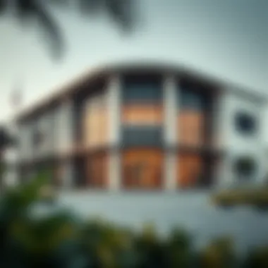 Exterior view of the Dubai Smart Police Station showcasing modern architecture