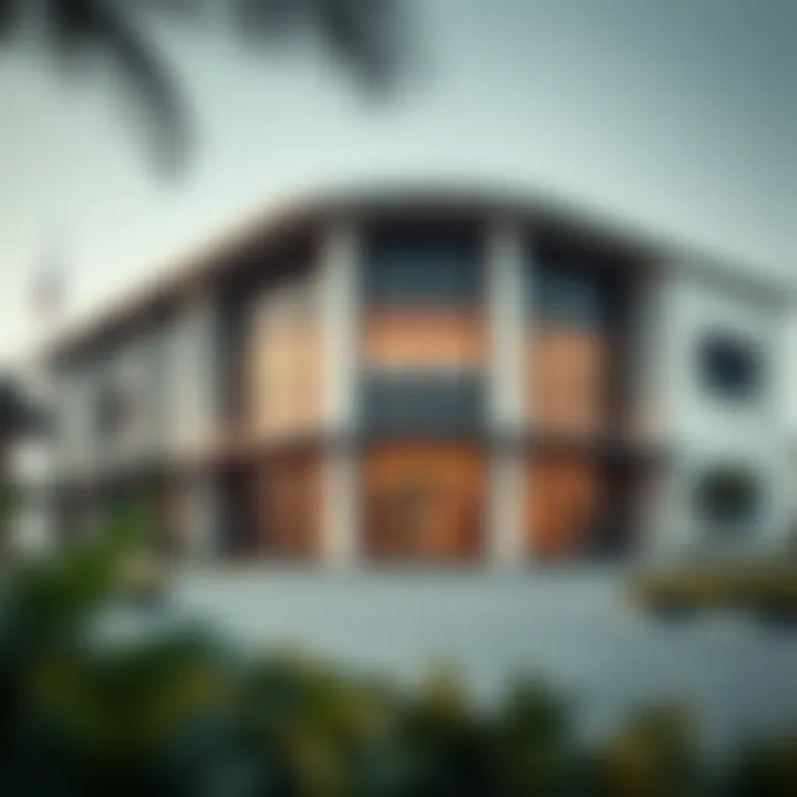 Exterior view of the Dubai Smart Police Station showcasing modern architecture