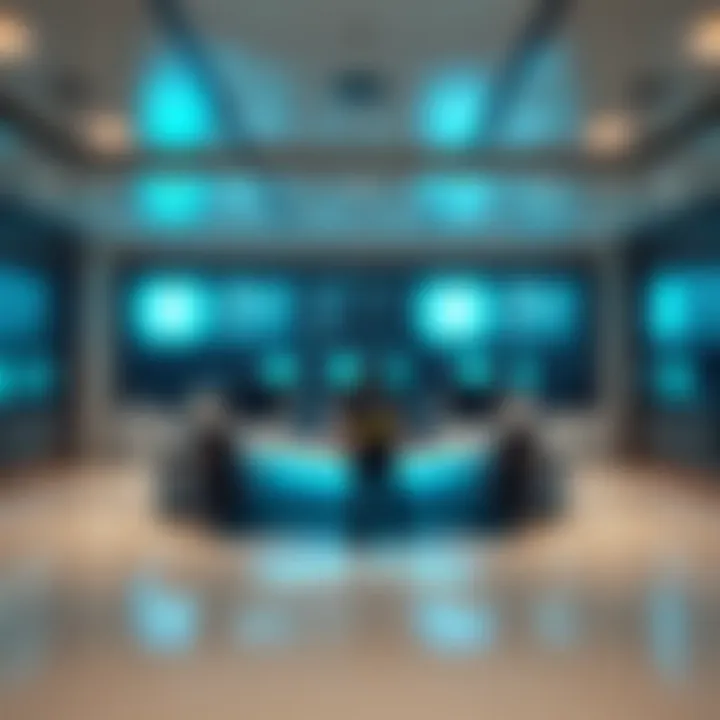 Interior shot displaying advanced technology used in the police station