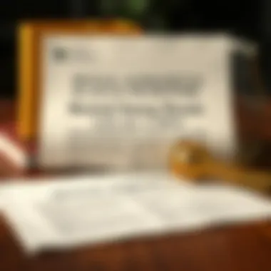 Legal documents symbolizing rental agreements