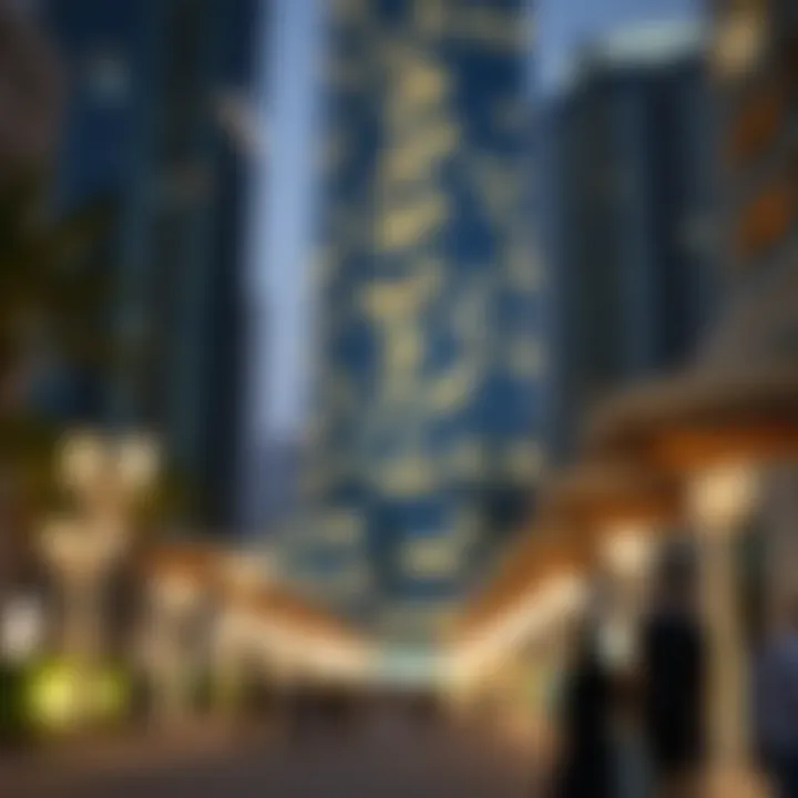 Community engagement around Dunya Tower reflecting socio-economic dynamics