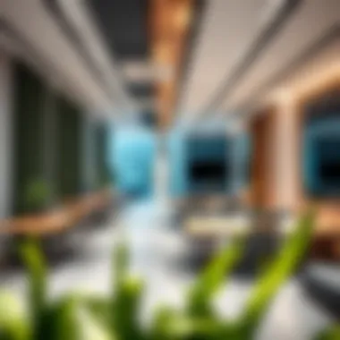 Innovative Workspaces at HDS Business Center Interior workspace at HDS Business Center highlighting collaborative environments